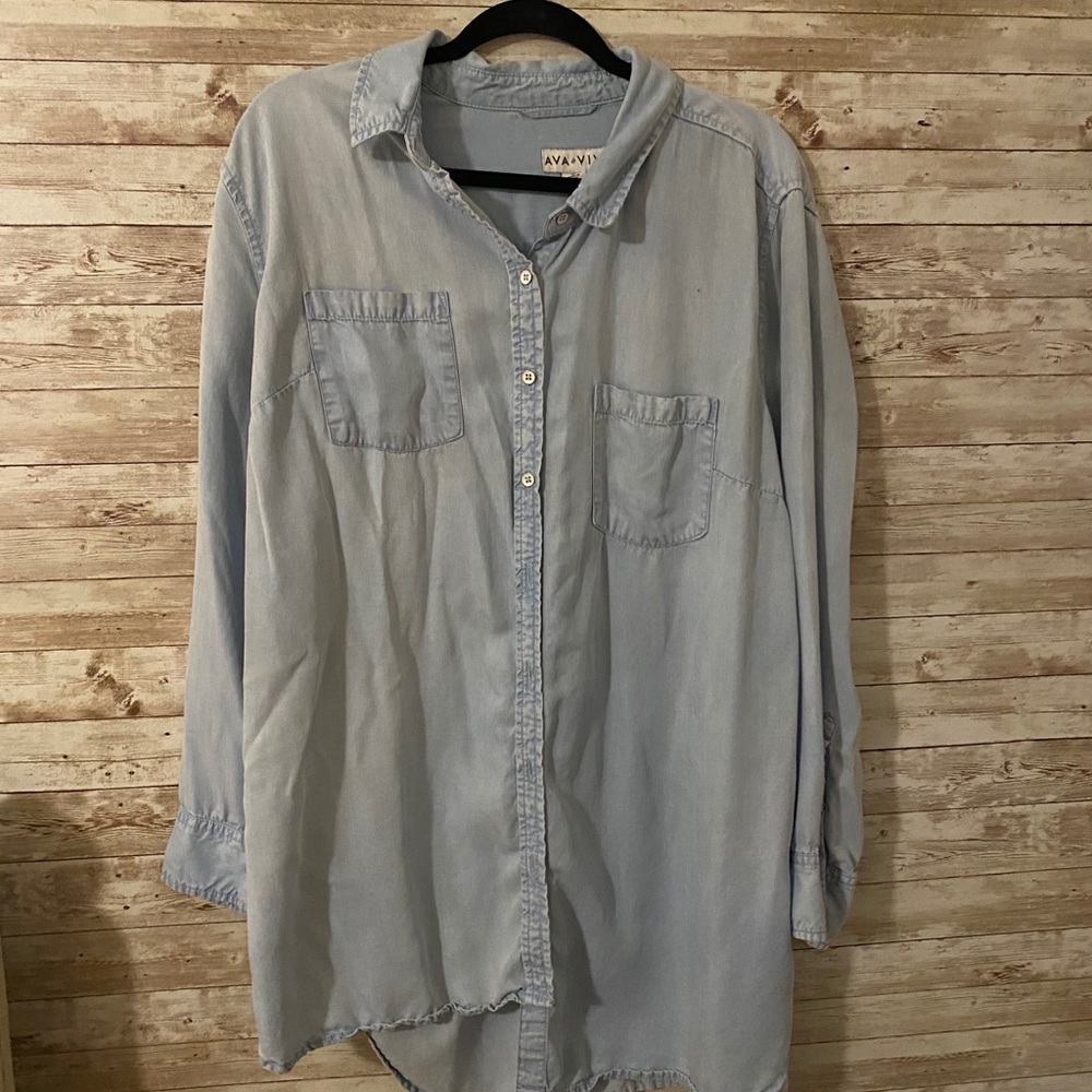 Long Denim Shirt
